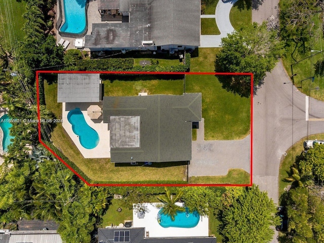 birds eye view of property