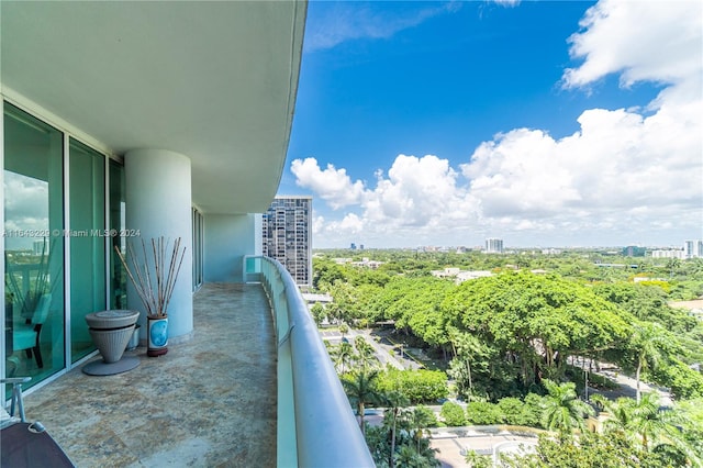 view of balcony