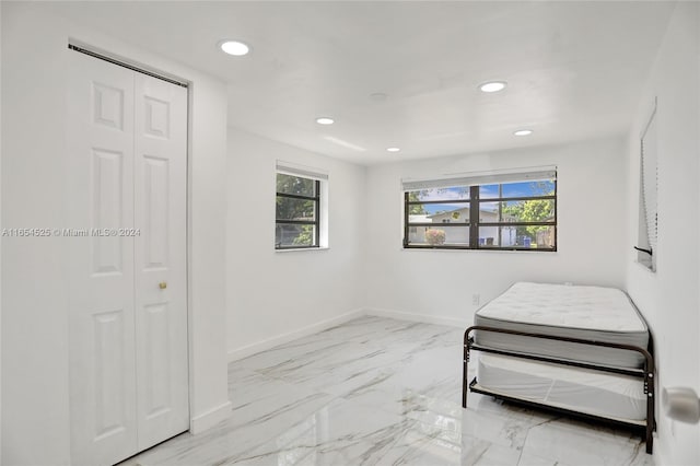 bedroom featuring a closet