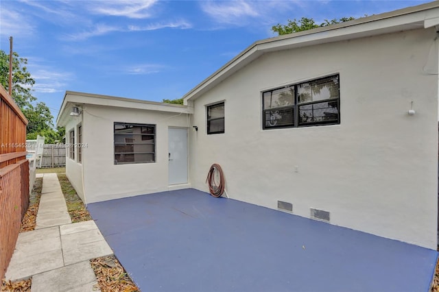 exterior space with a patio area