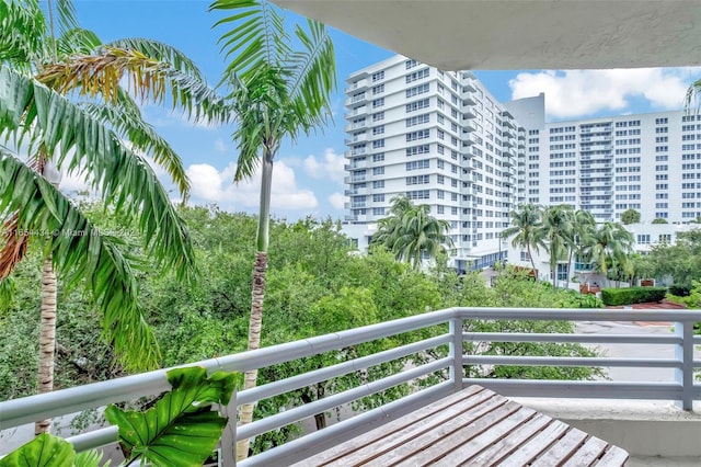 view of balcony