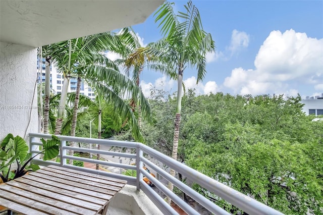 view of balcony