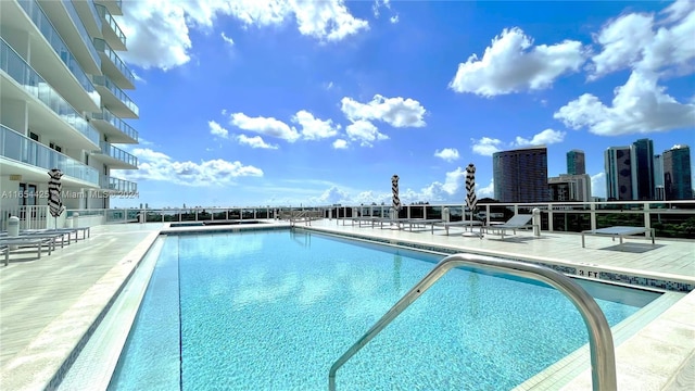 view of pool