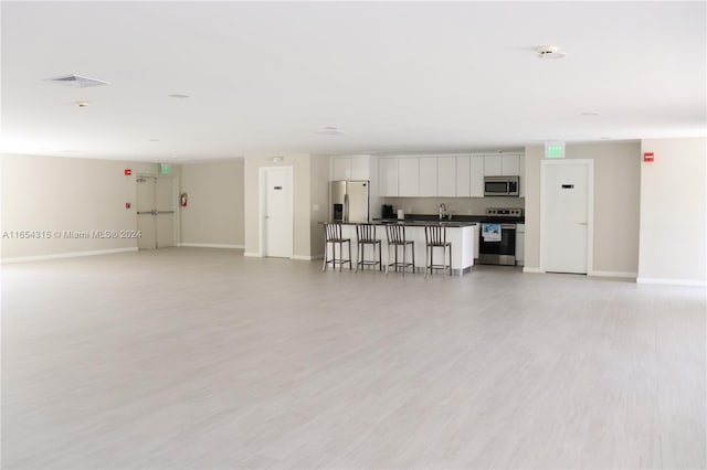 living room featuring light hardwood / wood-style floors