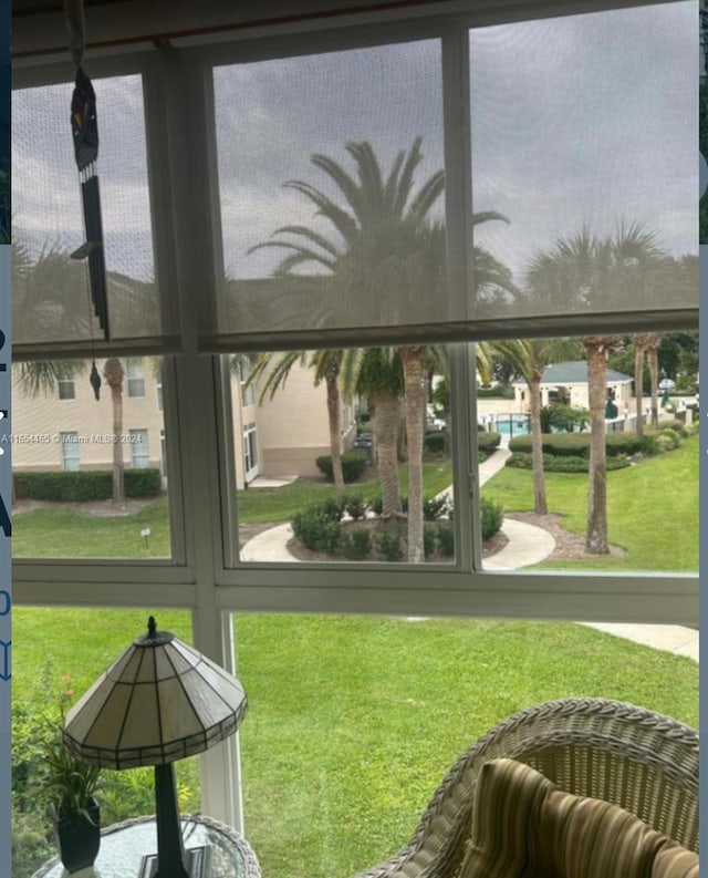 view of sunroom / solarium