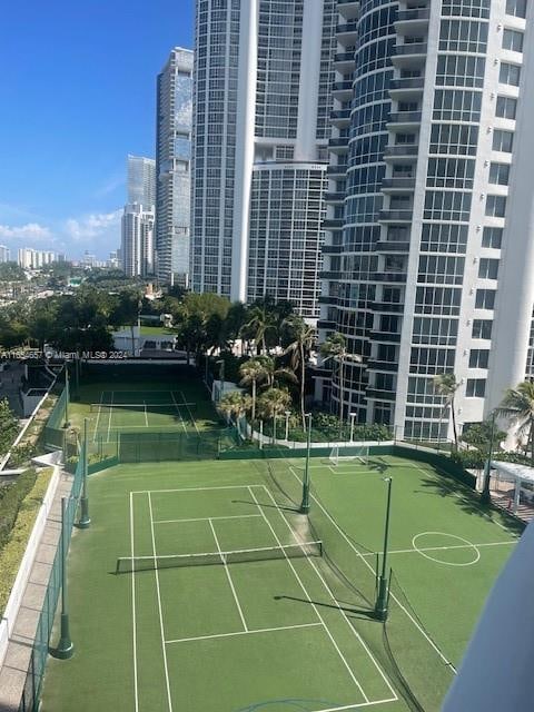 view of tennis court