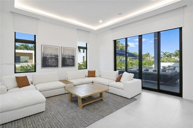 living room with a wealth of natural light