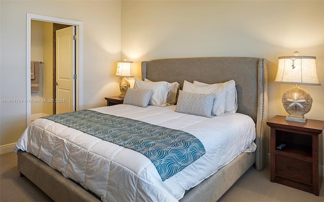 bedroom with carpet floors