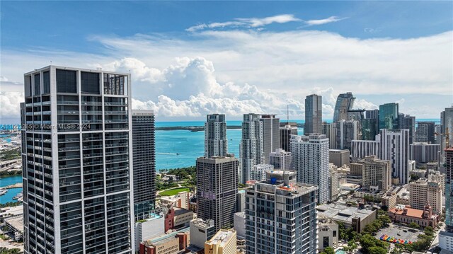 city view with a water view