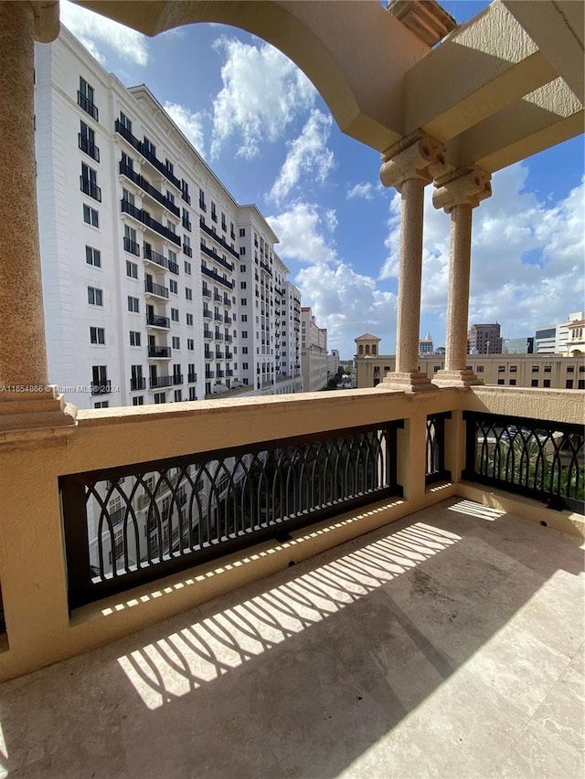 view of balcony