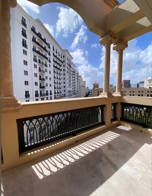 view of balcony