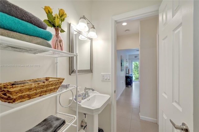 bathroom featuring tile patterned floors