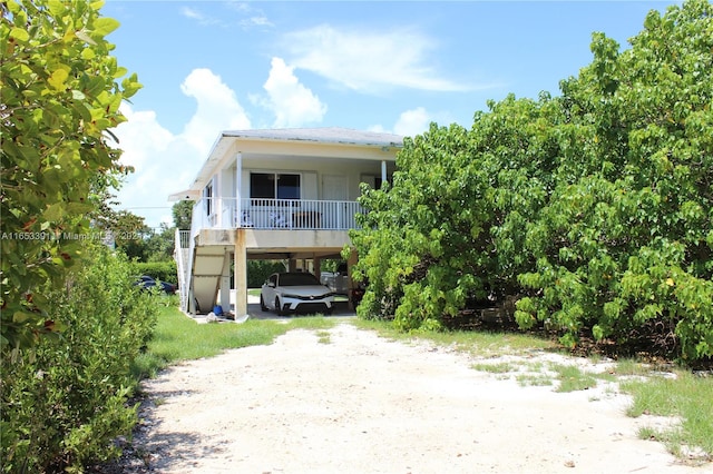 view of rear view of property