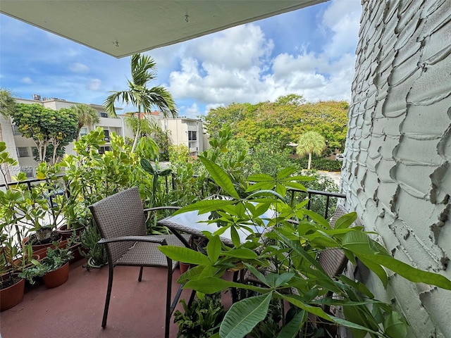 view of balcony