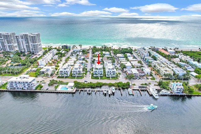 348 Desoto St, Hollywood, FL 33019 - bird's eye view with a water view