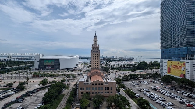 property's view of city with a water view