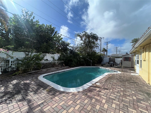 view of pool with a patio