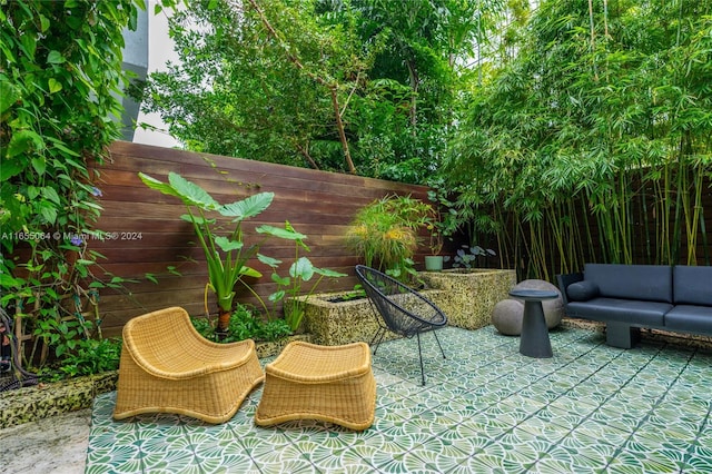 view of patio / terrace with outdoor lounge area