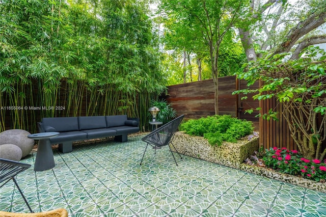 view of patio / terrace featuring outdoor lounge area