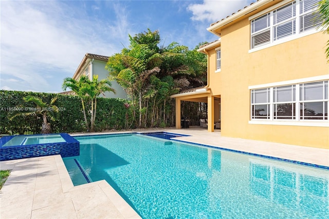 view of pool with a patio