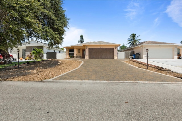 ranch-style house with a garage