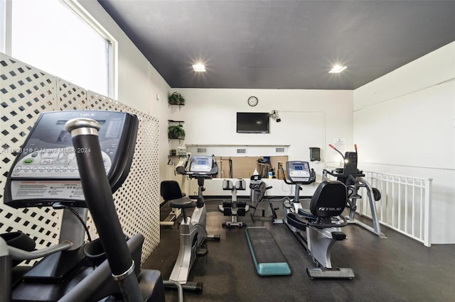 view of exercise room