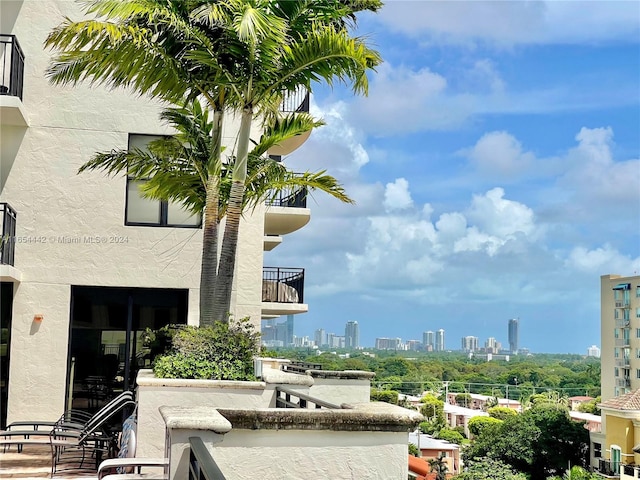 exterior space with a balcony