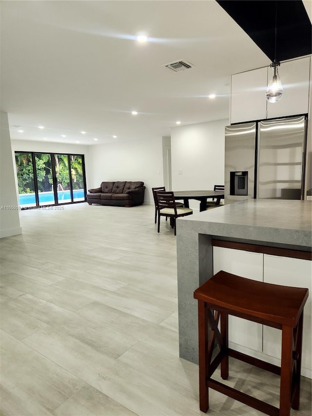 view of dining area