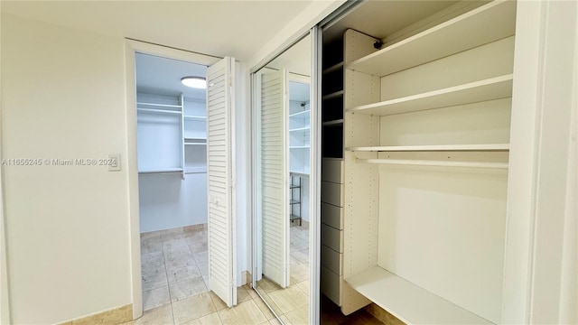 view of closet