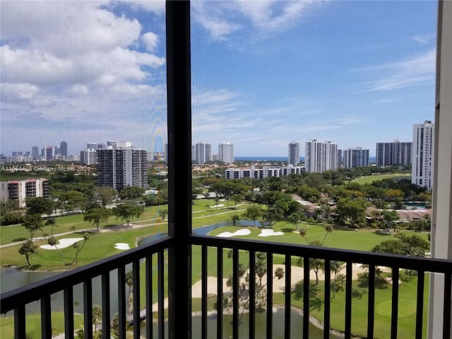 view of balcony