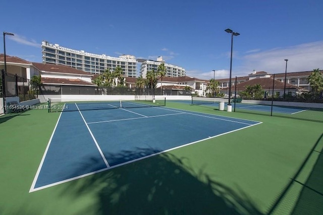 view of tennis court