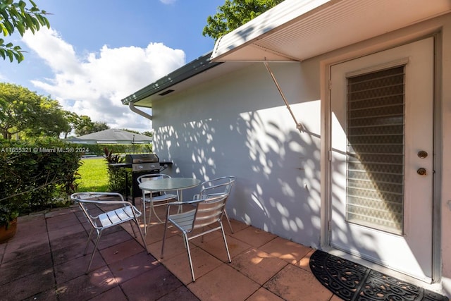 view of patio / terrace with area for grilling