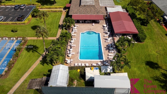 birds eye view of property