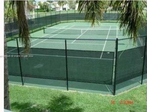 view of tennis court