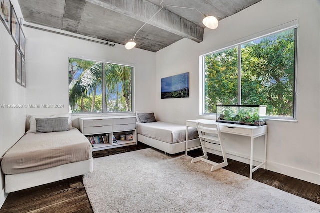 interior space featuring dark hardwood / wood-style flooring