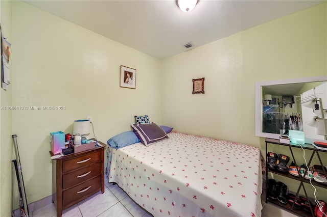 view of tiled bedroom