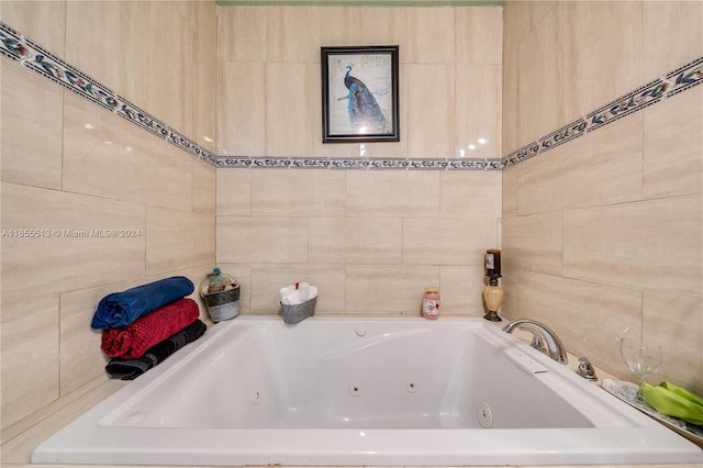 bathroom with a bathing tub