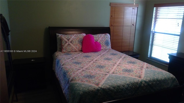 bedroom featuring multiple windows