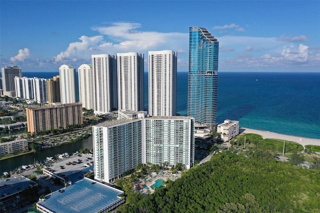 view of city featuring a water view