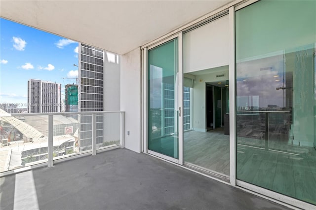 view of balcony