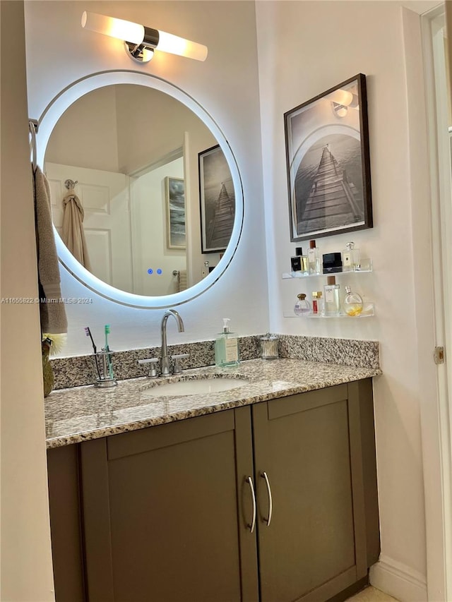 bathroom with vanity