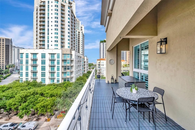 view of balcony