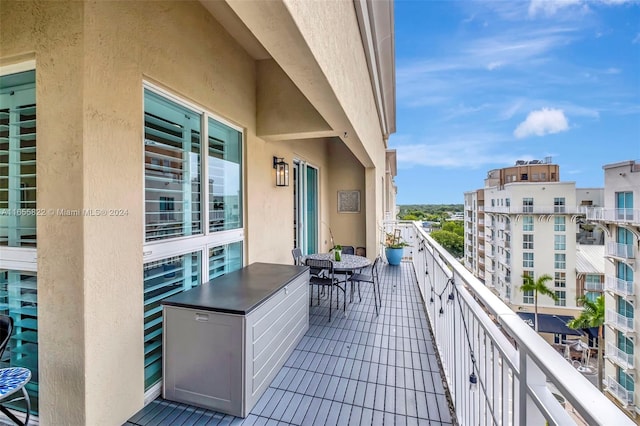 view of balcony