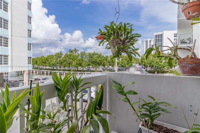 view of balcony