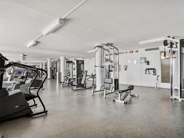 view of exercise room