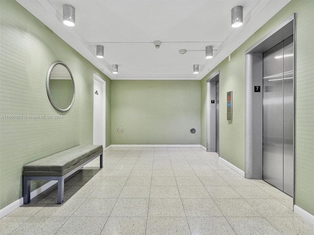 corridor with elevator