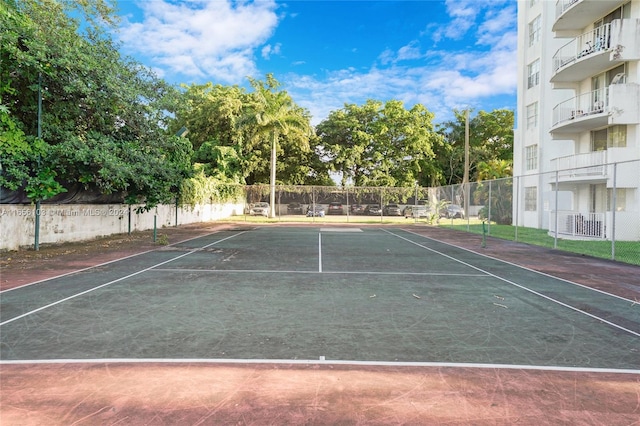 view of sport court