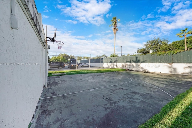 view of sport court