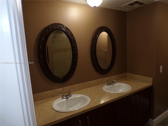 bathroom featuring vanity