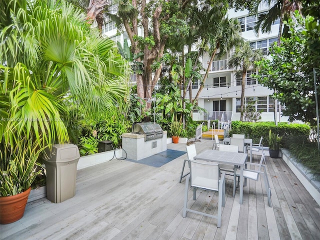 exterior space featuring grilling area